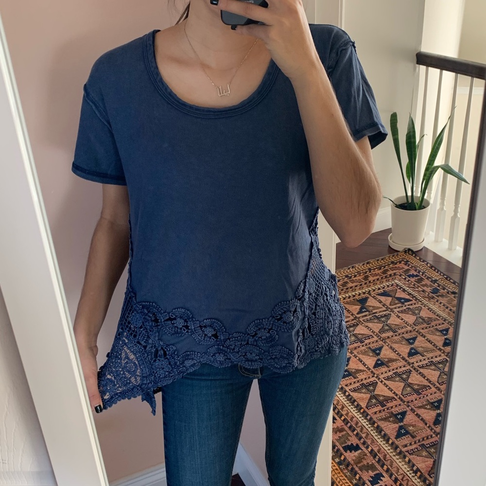 Free people lace tshirt